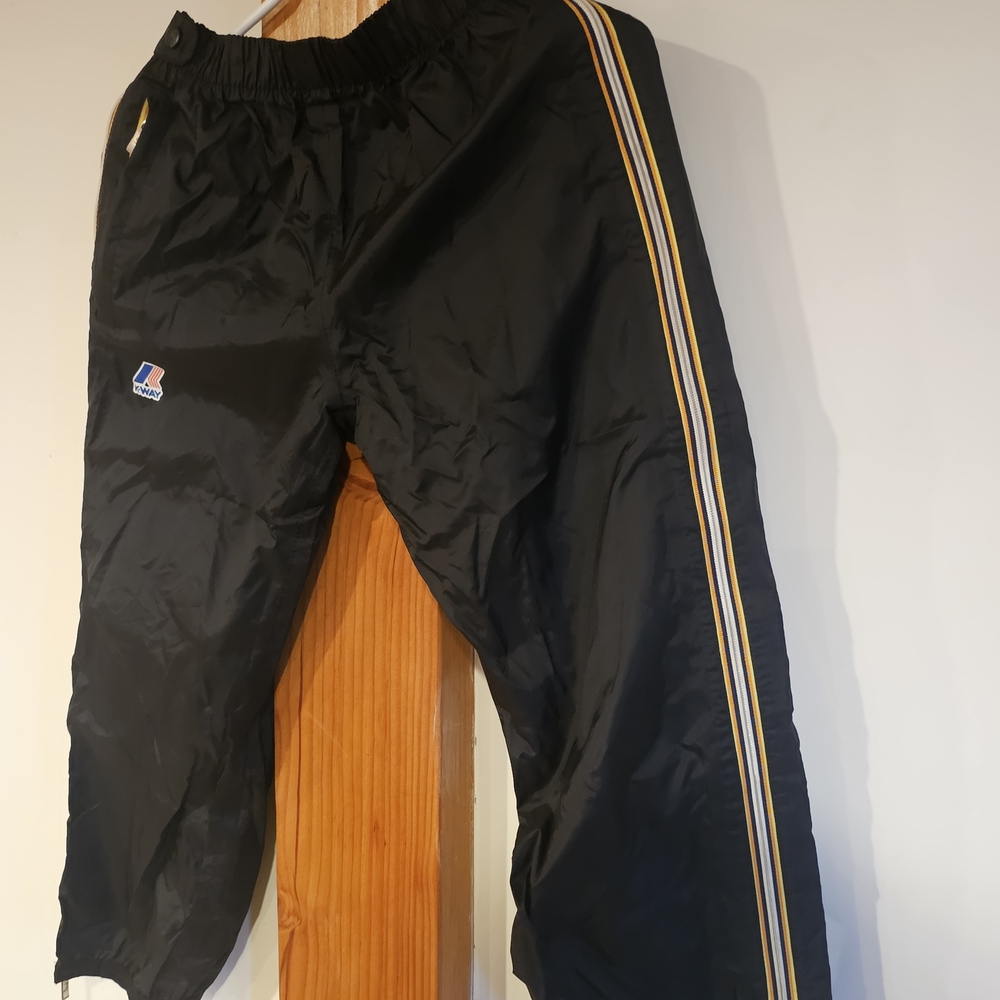 Vintage 80s Kids K-Way Black Pants